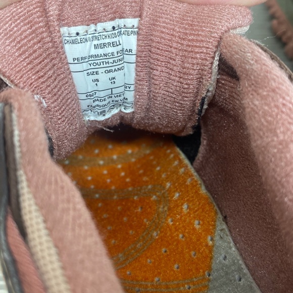 Merrell Chameleon II Stretch Cross-Training Shoes Chocolate/Pink Togel Size 1 - Picture 12 of 14